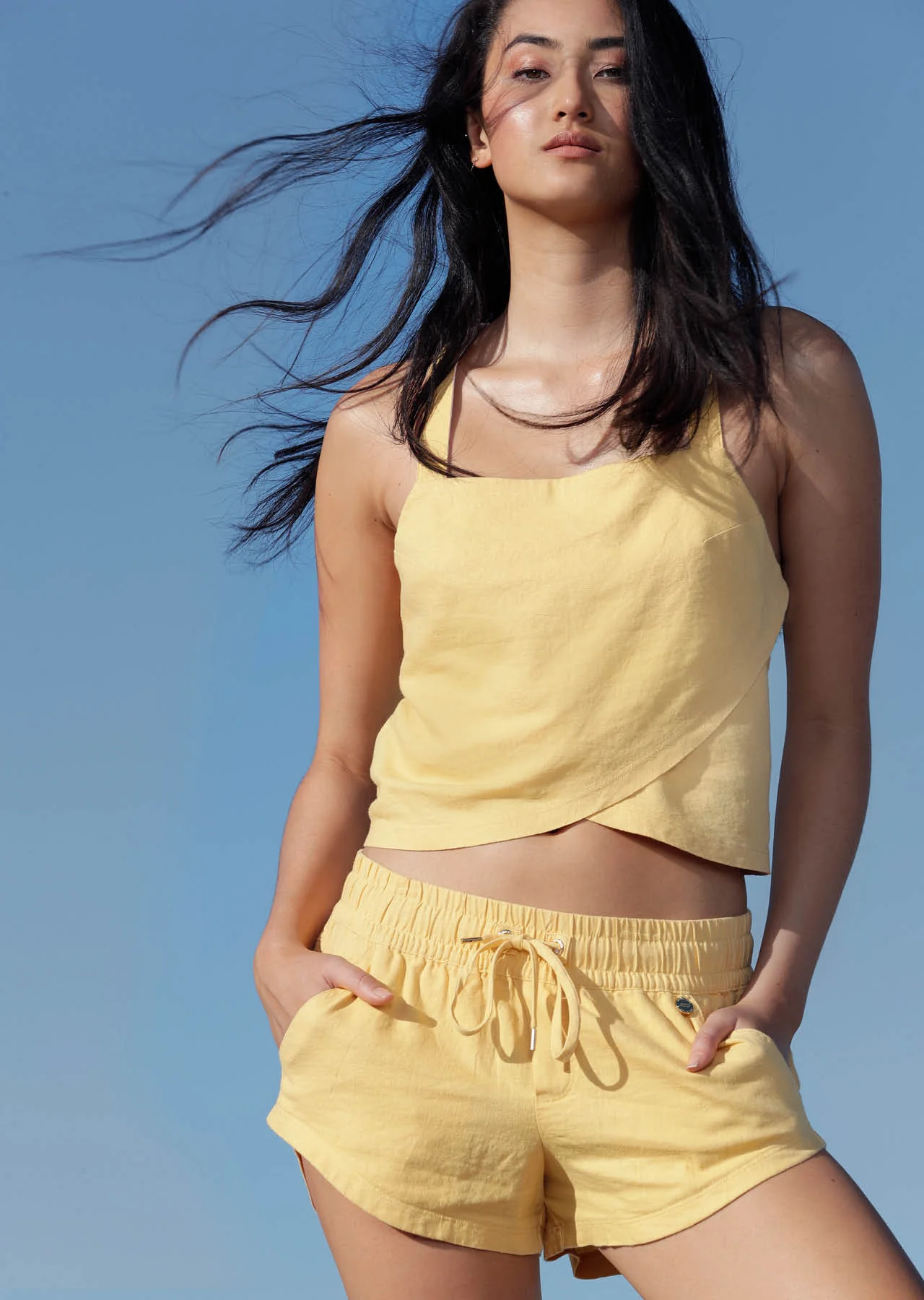 Summer Vibes Luxe Linen Shorts