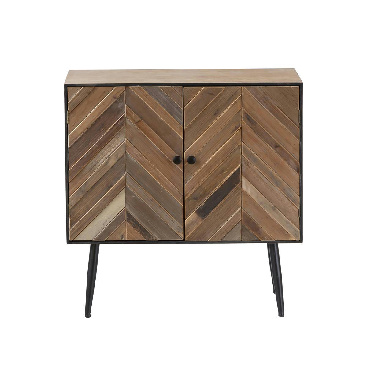 - Buffet en bois marron 80 cm