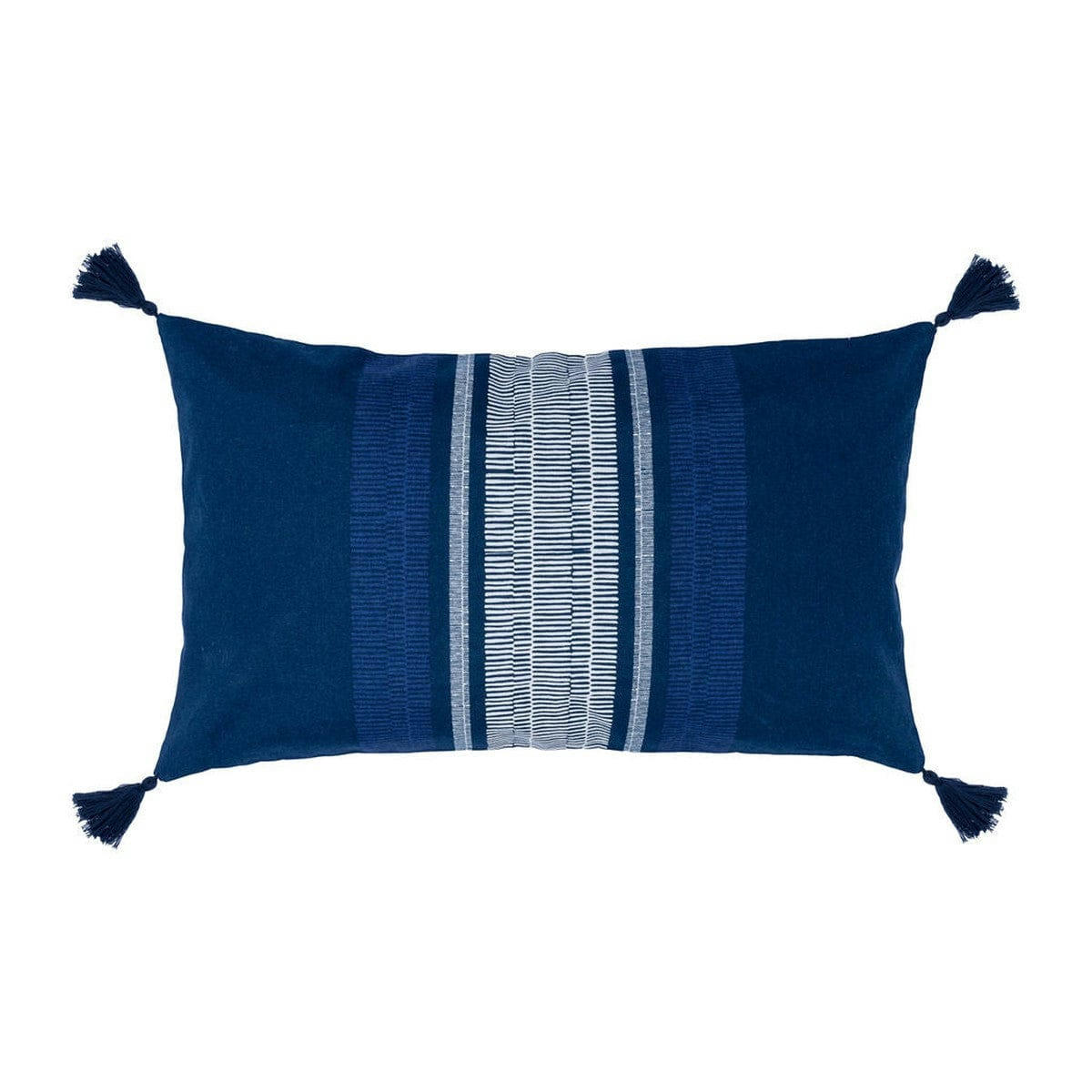 GRACA - Housse de coussin coton  50x30 bleu nuit