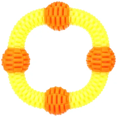 Flamingo Dog Toy Lipa Ring with Balls