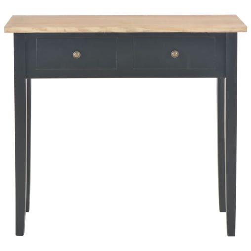 NNEVL Dressing Console Table Black 79x30x74 cm Wood