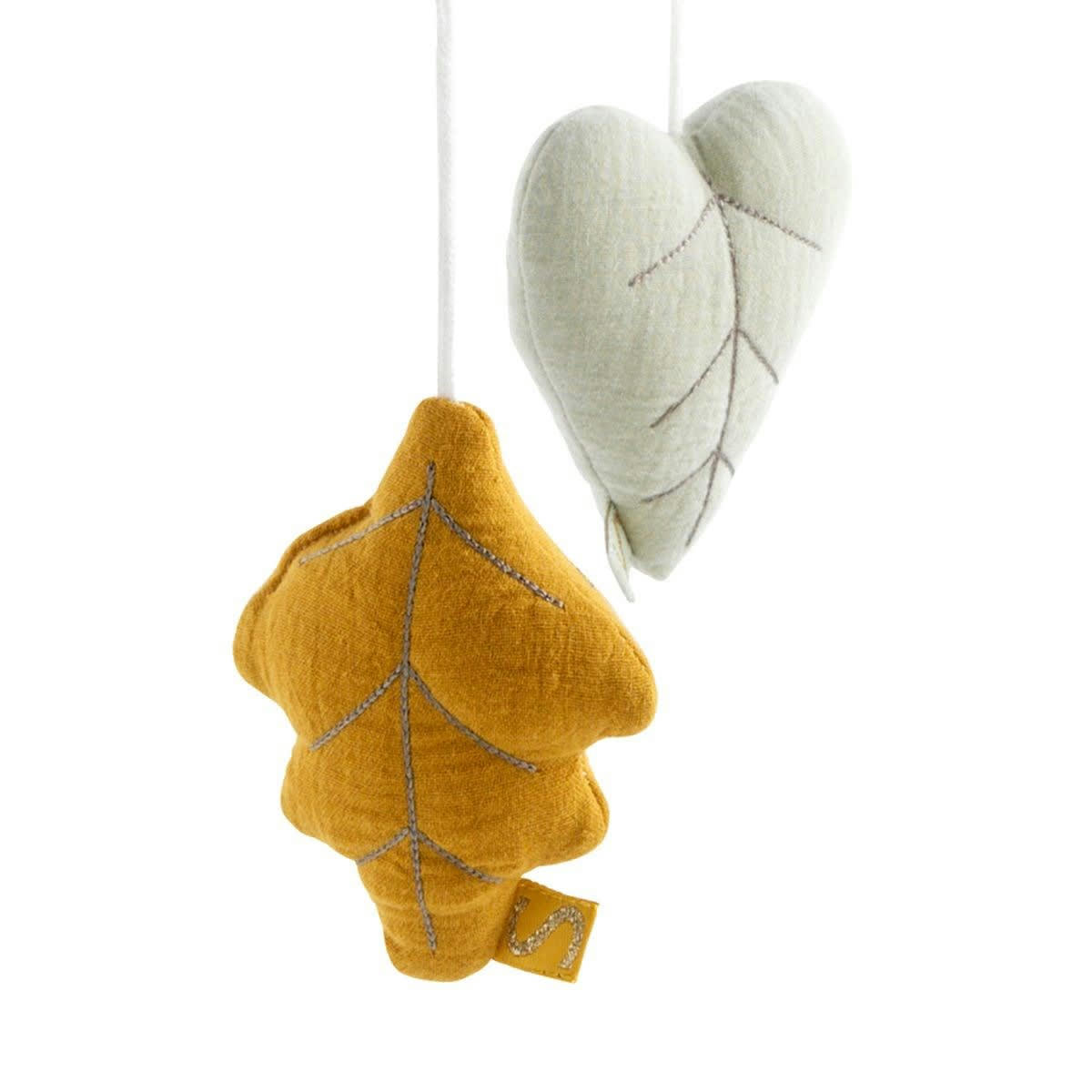 PROMENONS NOUS - Mobile musical  en velours blanc