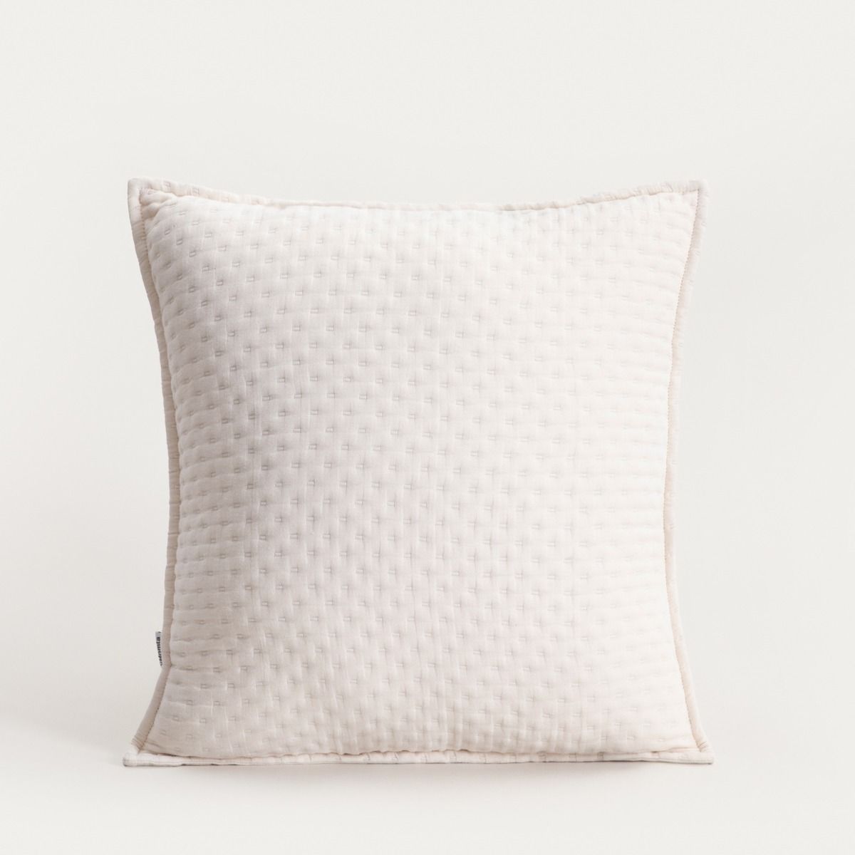 Poszewka ANISHA ecru z ozdobnym pikowaniem 45x45cm