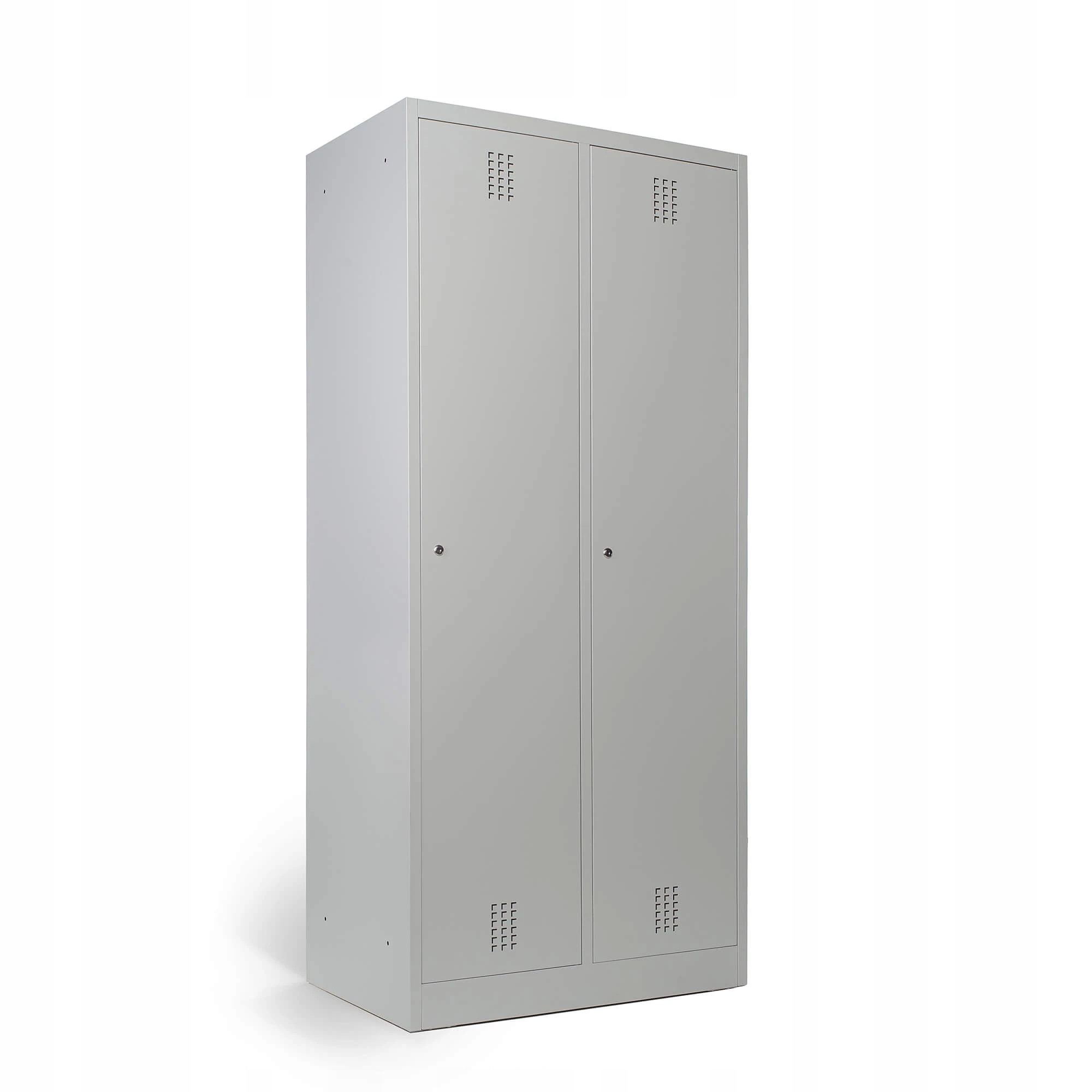 Szafka na ubrania 80 cm szara metalowa