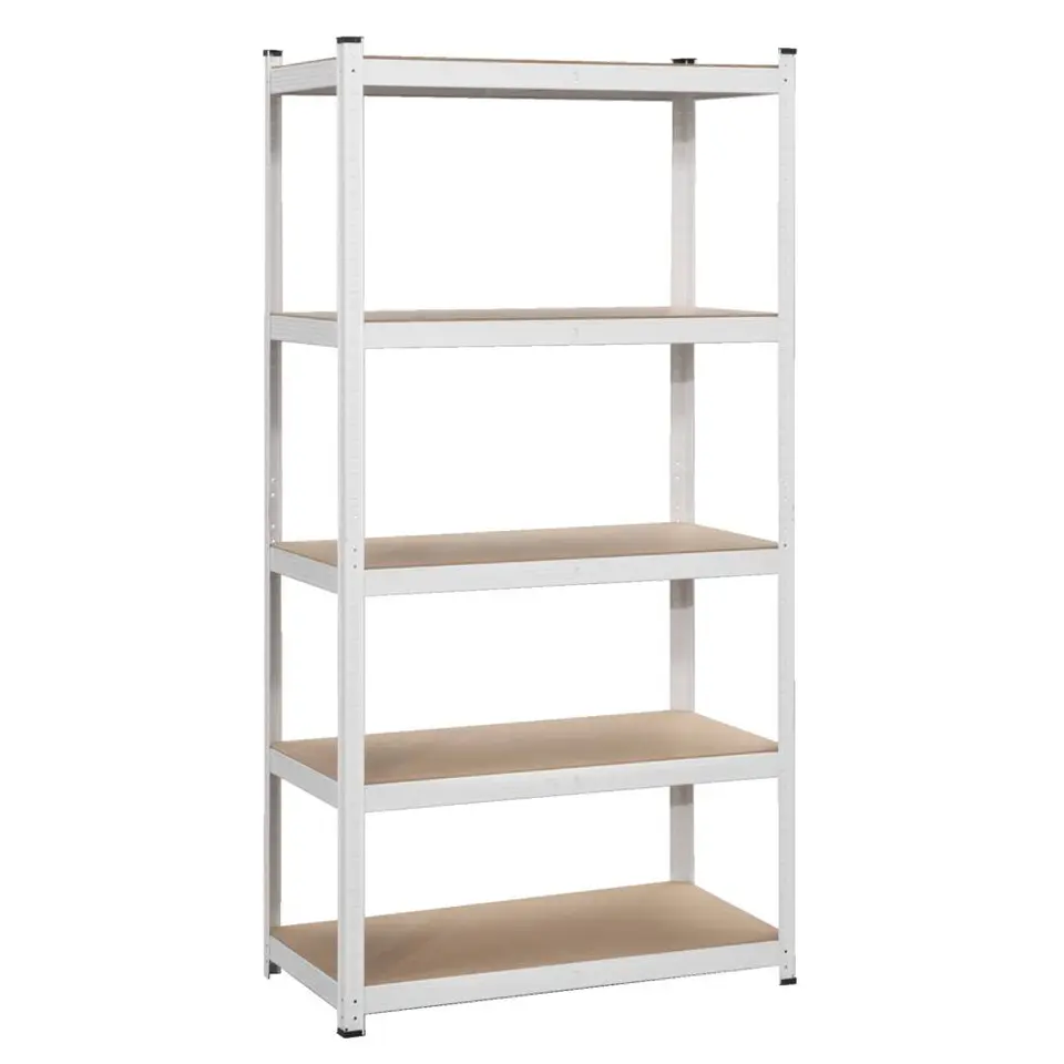 Metalen stellingkast - wit - 90x45x180 cm