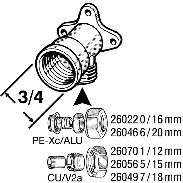 Schraubsystem, Messing