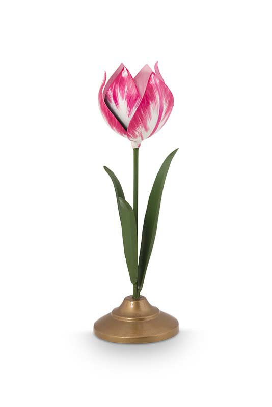 Pip Studio Kaarsenhouders - Tulp - Metaal - Oudroze - 26cm