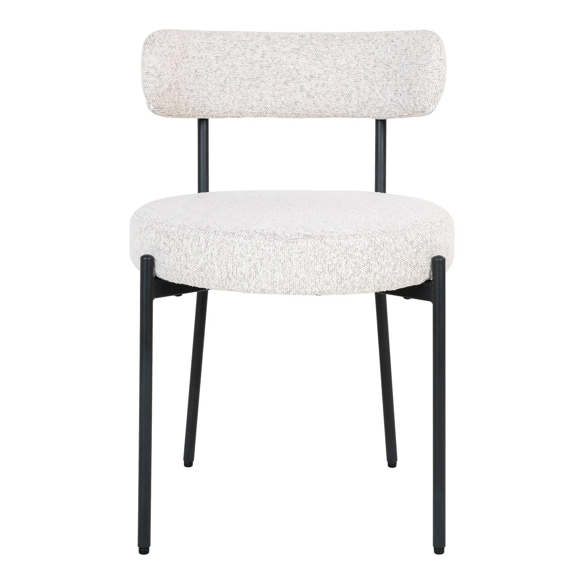 Set van 2 eetkamerstoelen Badalona bouclé