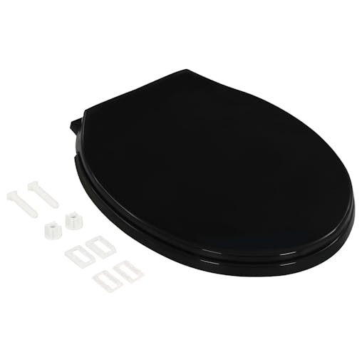 NNEVL Soft-close Toilet Seat with Quick-release Design Black