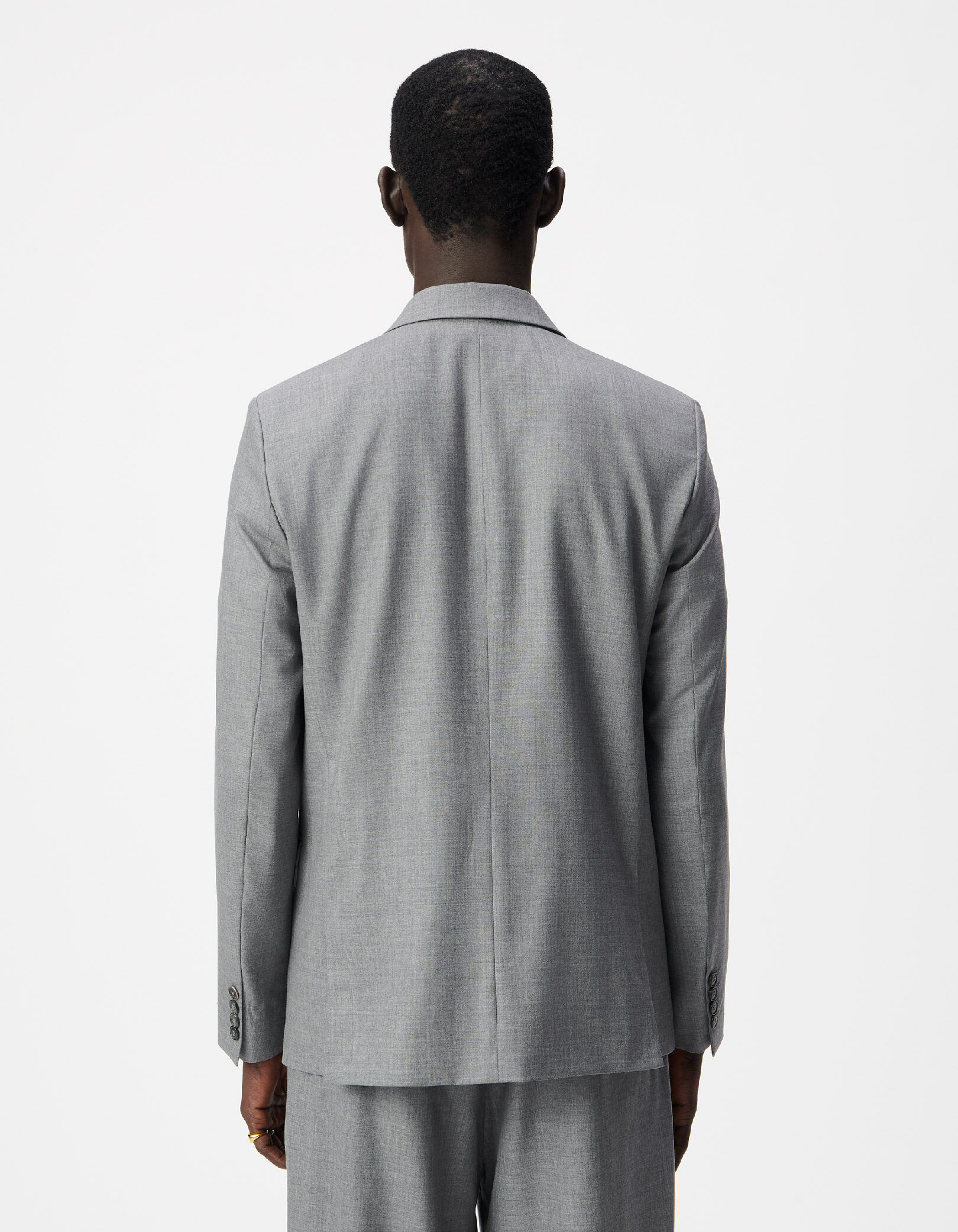 Veste de costume grise boutonnage croisé Homme
