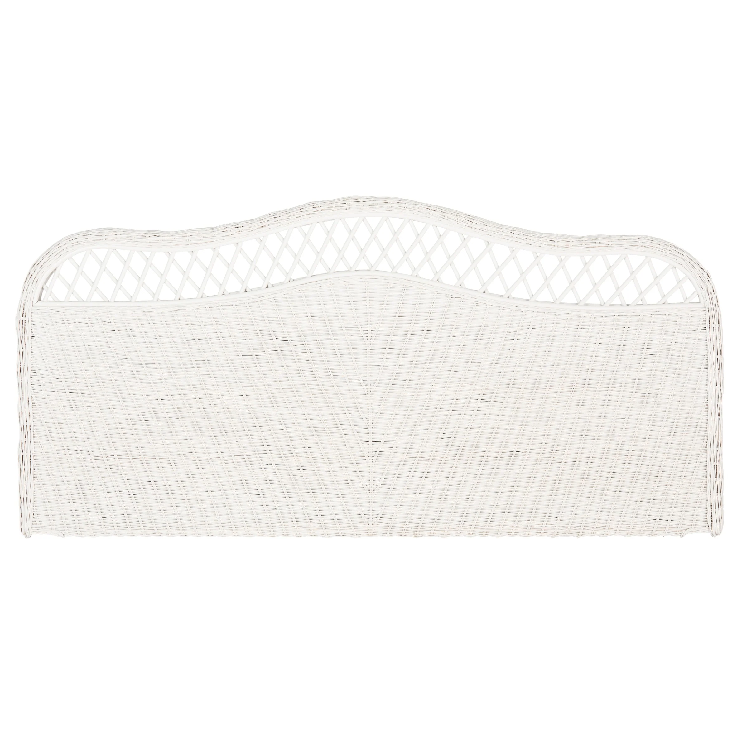 SAFAVIEH Masja White Washed Rattan Headboard (Full)
