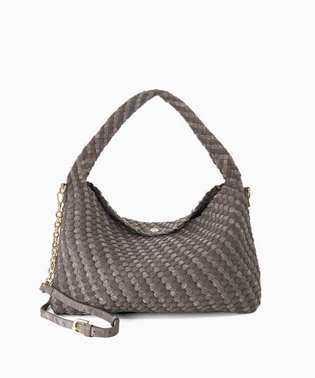Deliberate L Grey - Woven Shoulder Bag