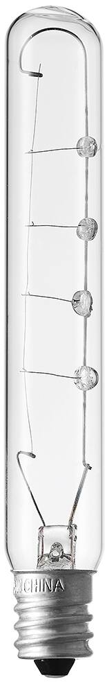 NOMA T6.5 E17 Base Dimmable Incandescent Filament Light Bulb, 180 Lumens, Warm White, 25W