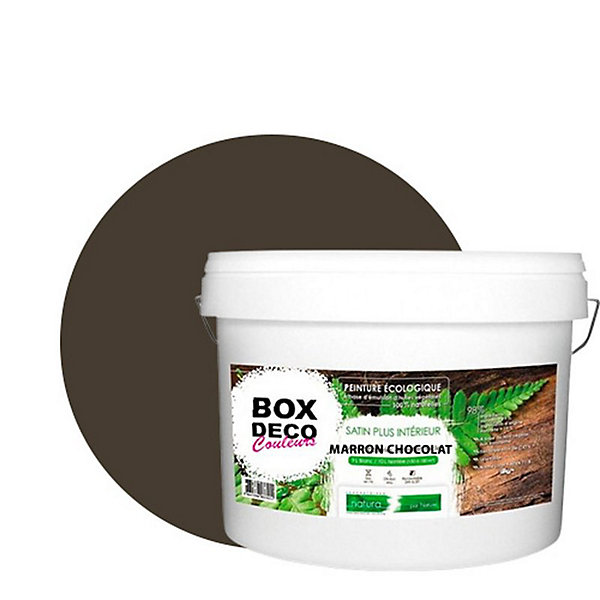 Marron Chocolat Peinture interieur aspect satin Natura - Marron Chocolat - 10L