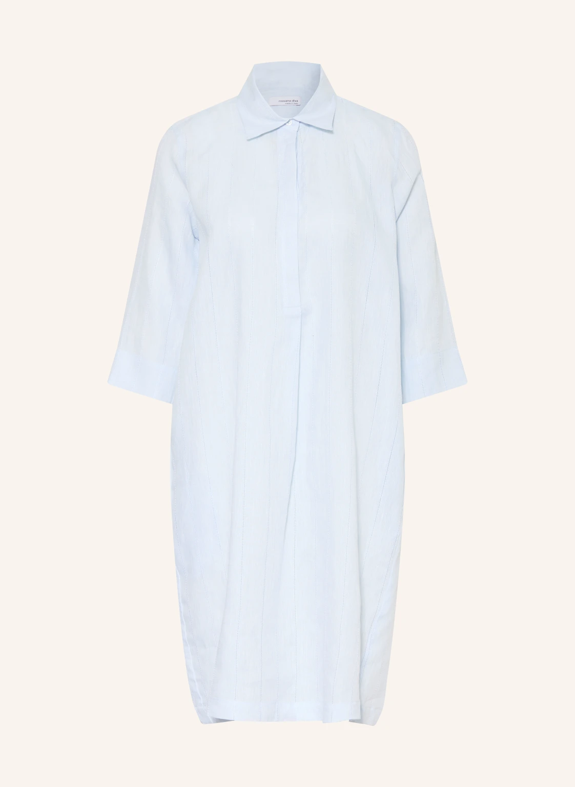 rossana diva Hemdblusenkleid mit Leinen und 3/4-Arm