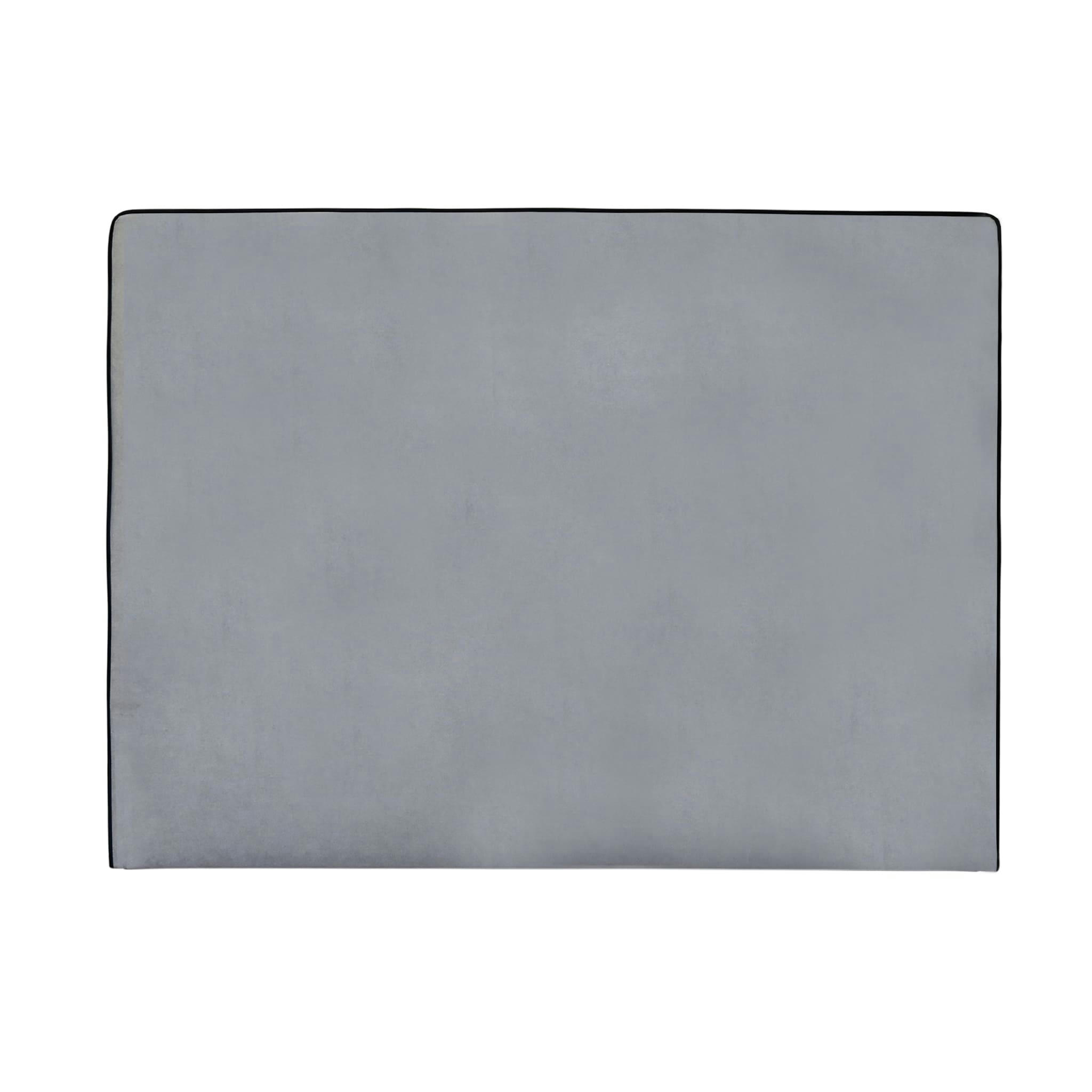 - Tête de lit en tissu gris clair 145 cm