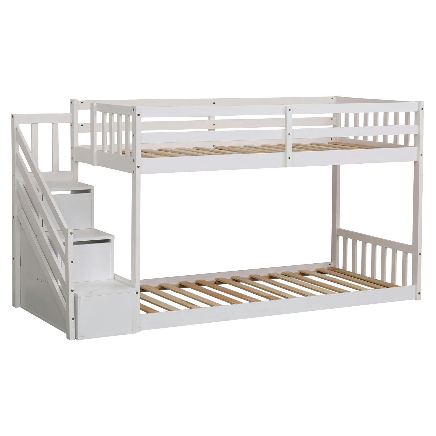 CELESTINE - Lit superposés pour enfant 190x90cm blanc