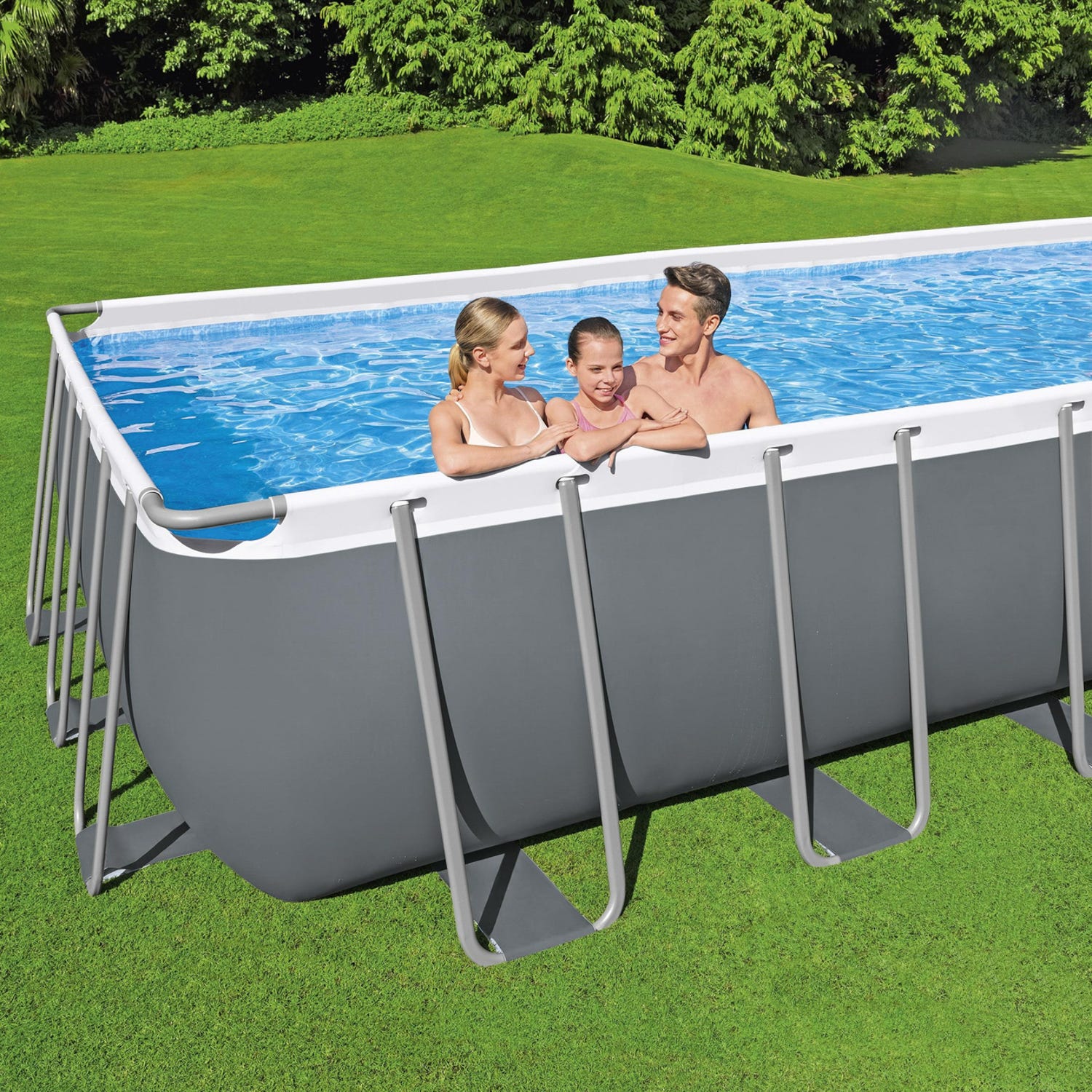 Piscina fuori terra 732x366x132 cm Power Steel Frame Bestway