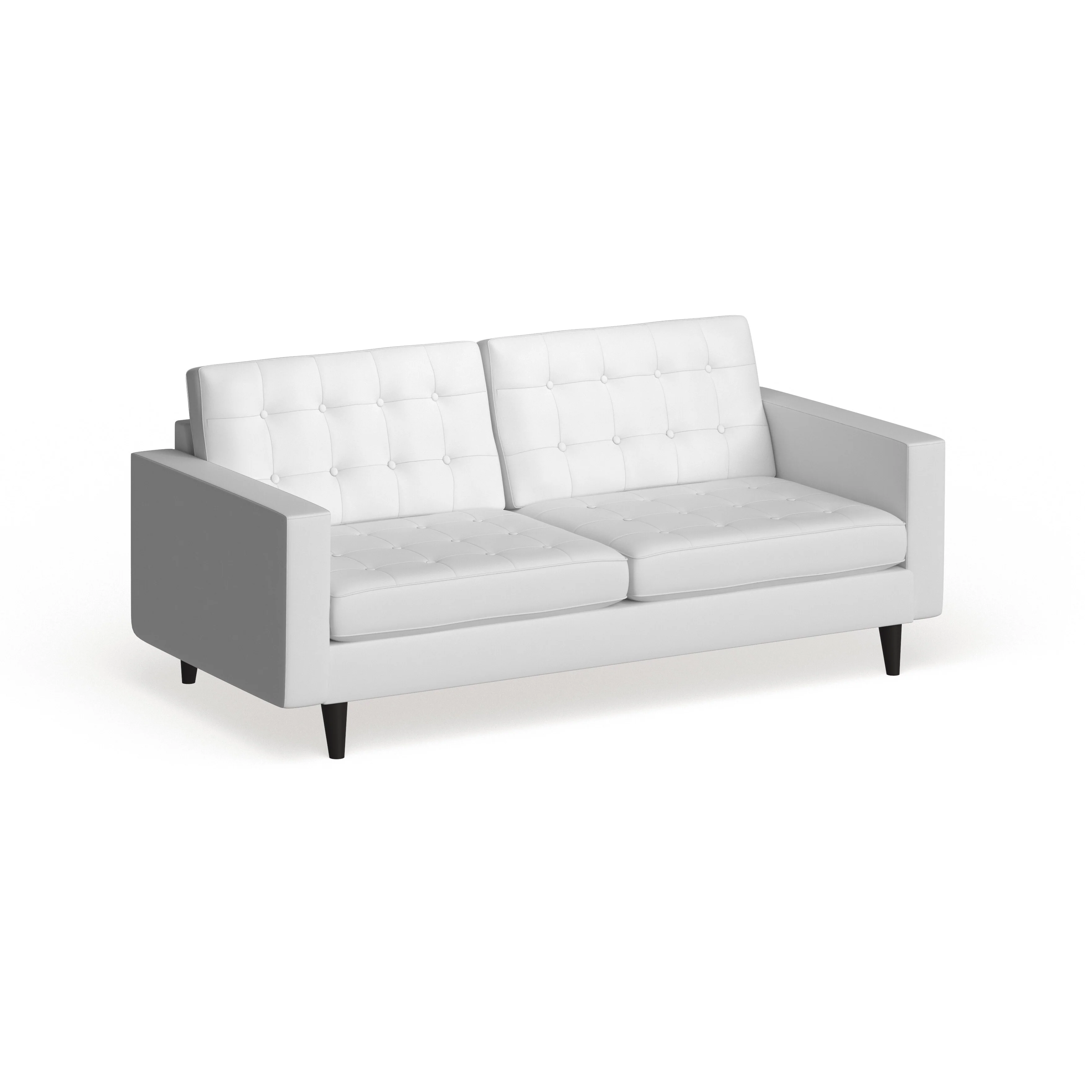 Carson Carrington Eggedal Tufted Bonded Leather Sofa