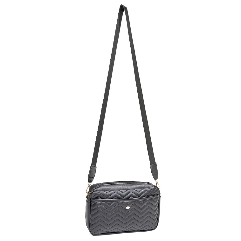 Sac à bandoulière noir 22x6,5xH14cm