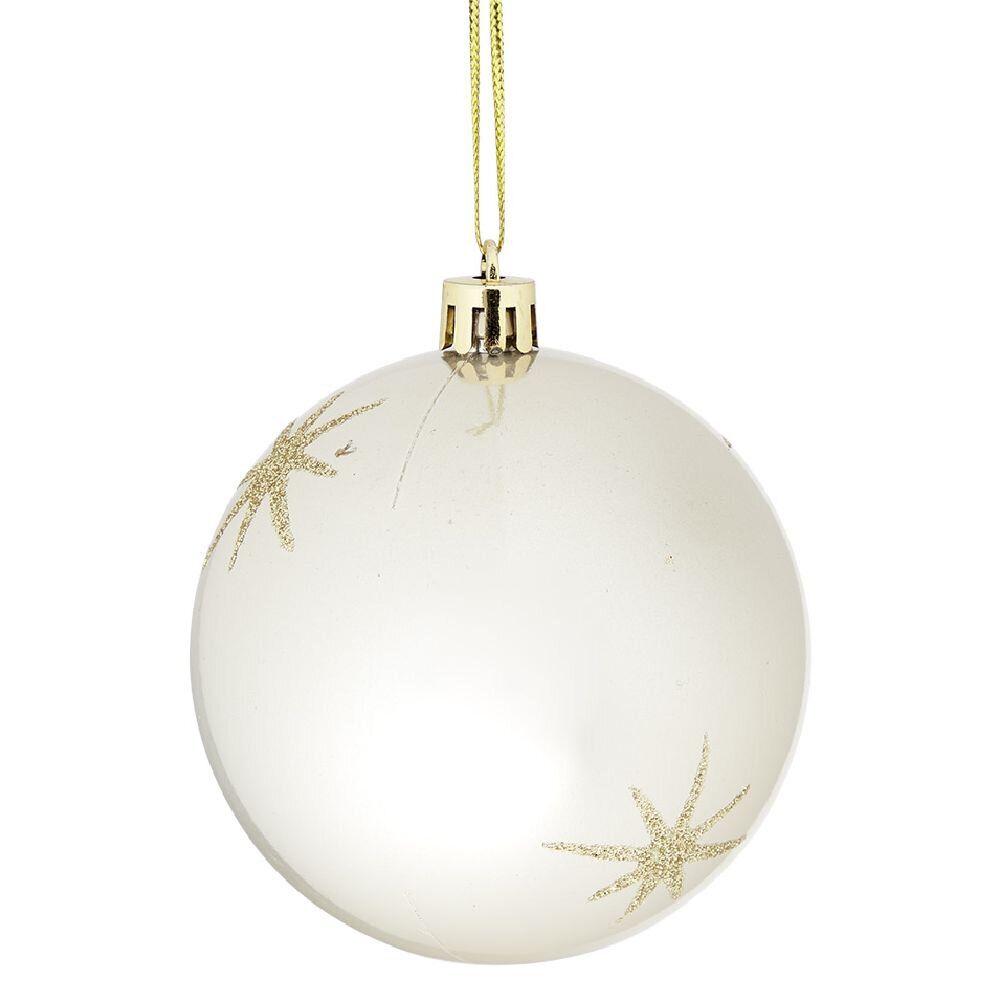Boule de No&euml;l motif étincelle Ø8cm (3 modèles)