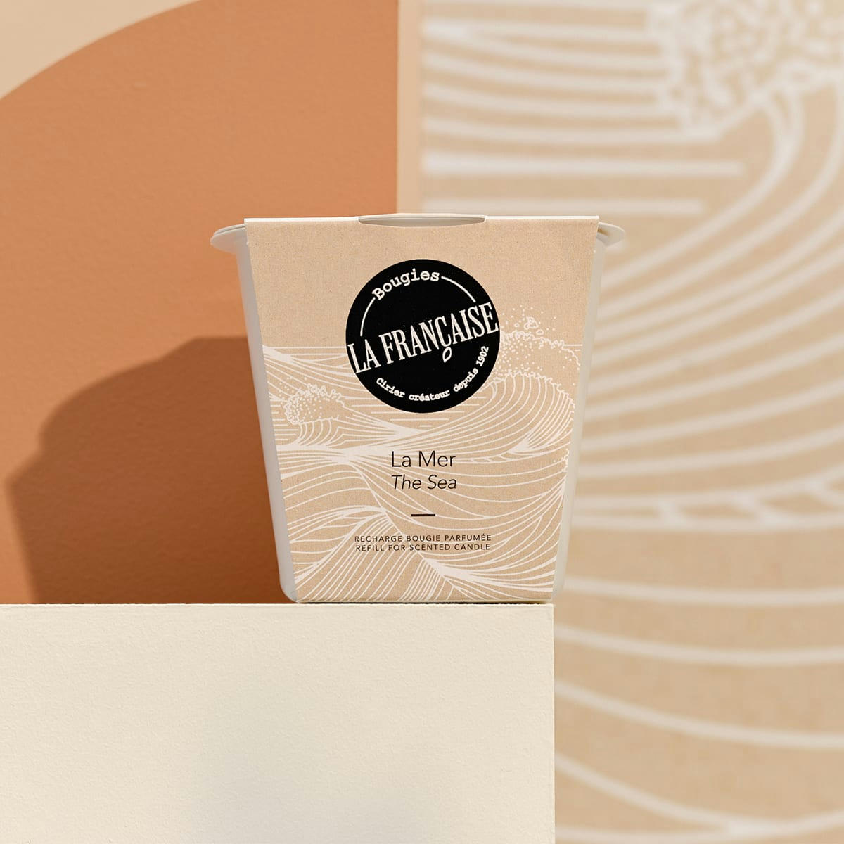 - Recharge bougie parfumée cire végétale La Mer