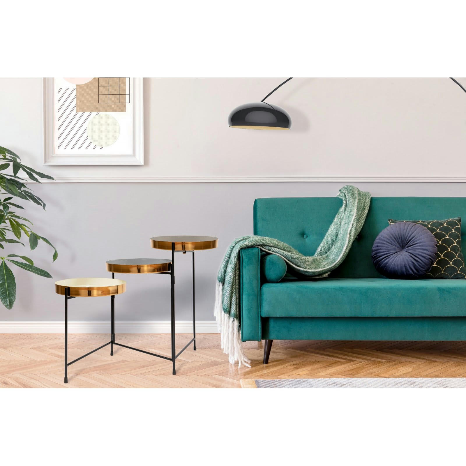 MRISON - Tables gigognes Métal Cuivre