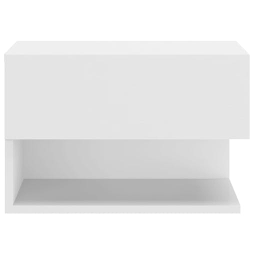 NNEVL Wall-mounted Bedside Cabinets 2 pcs High Gloss White