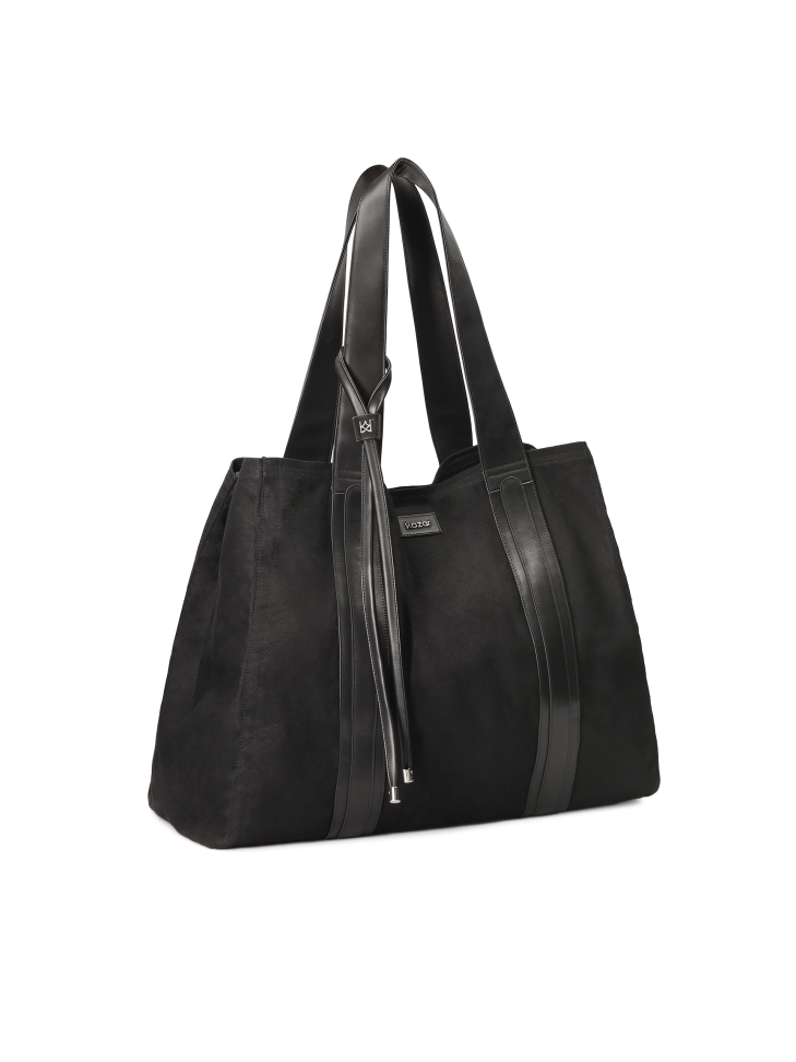 Large loose fabric handbag