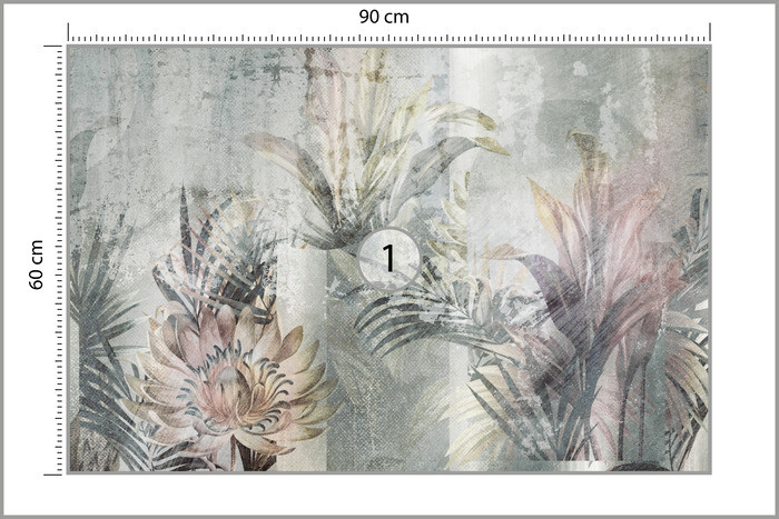 Fototapeta Liście W Stylu Vintage 90x60cm