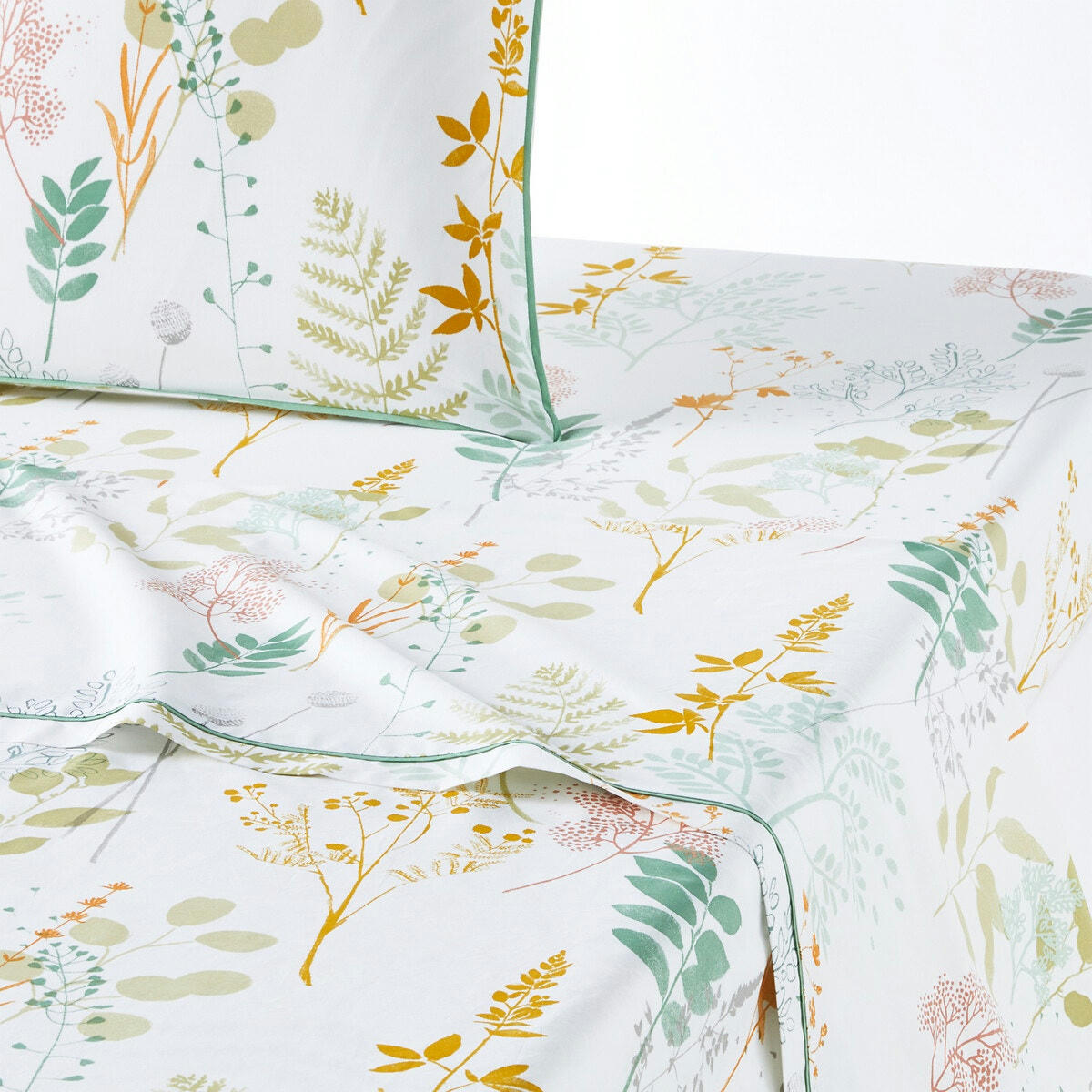 Drap plat percale de coton, Herbarium
