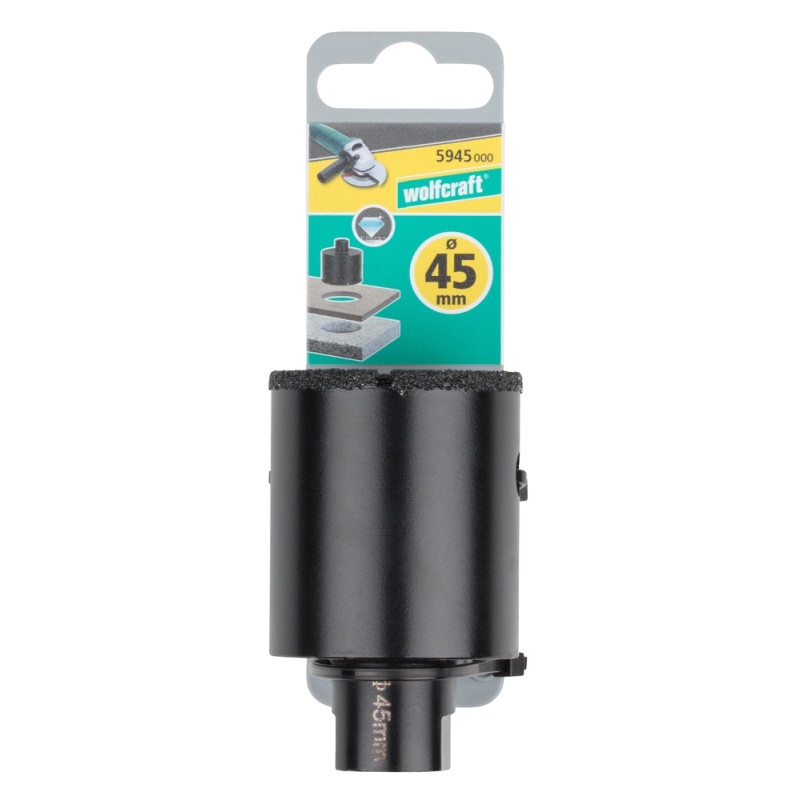Trépan de meuleuse pour carrelage Ø 45 mm WOLFCRAFT