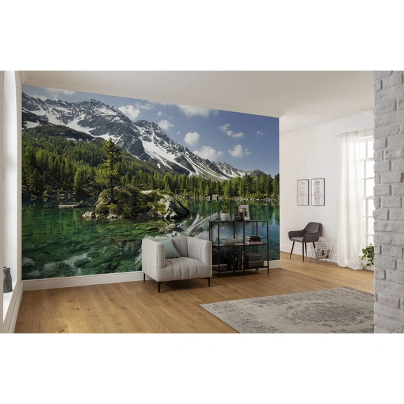 Vliestapete »Bergmagie«, Breite 450 cm, seidenmatt