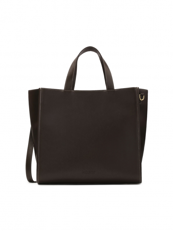 Brown minimalist handbag