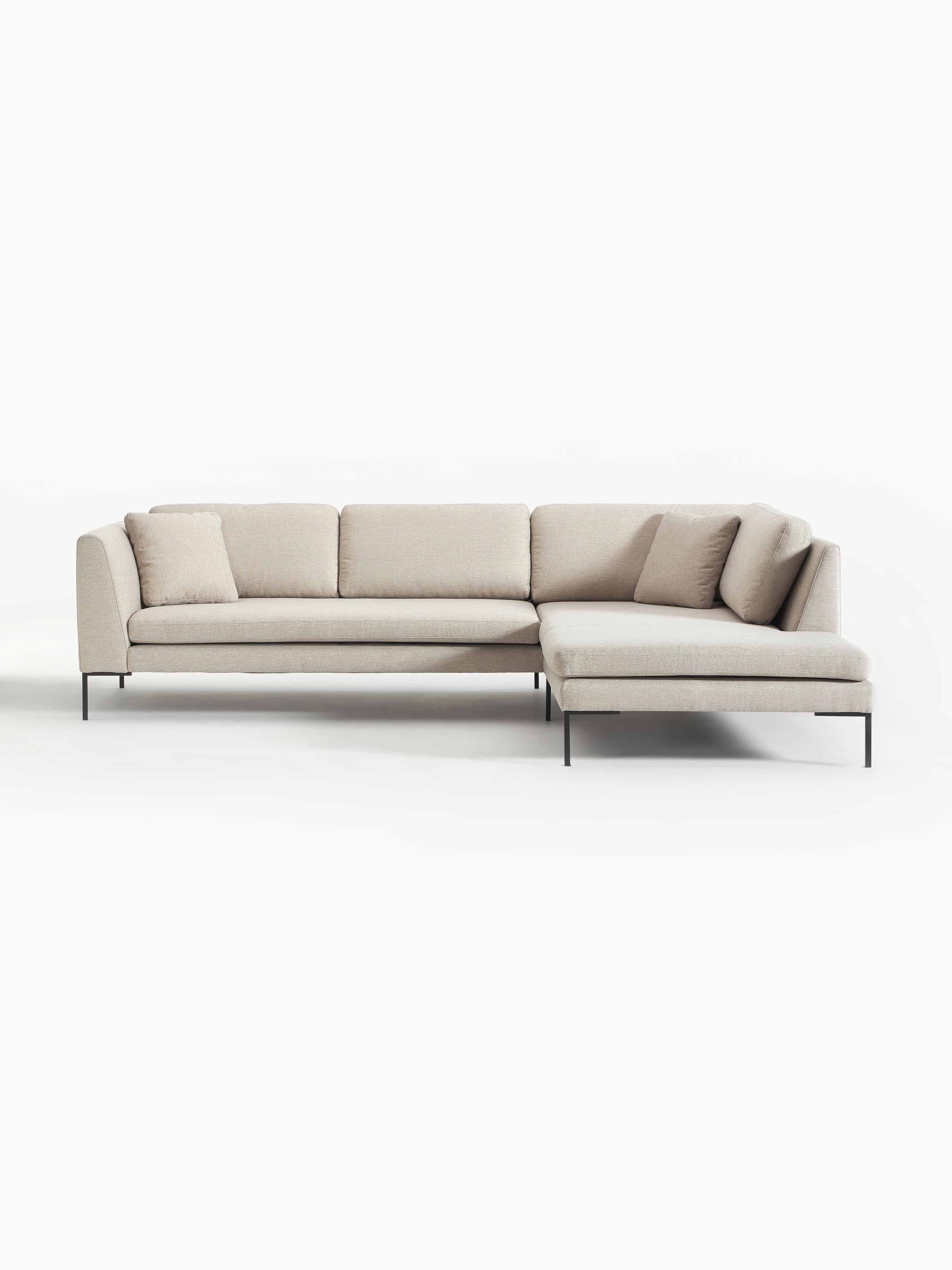 Ecksofa Emma mit Metall-Füßen