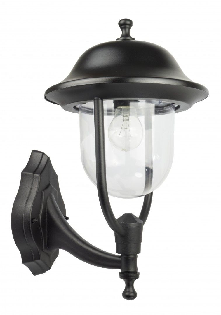 Kinkiet zewnętrzny czarny Prince 1xE27x60W IP43 SU-MA