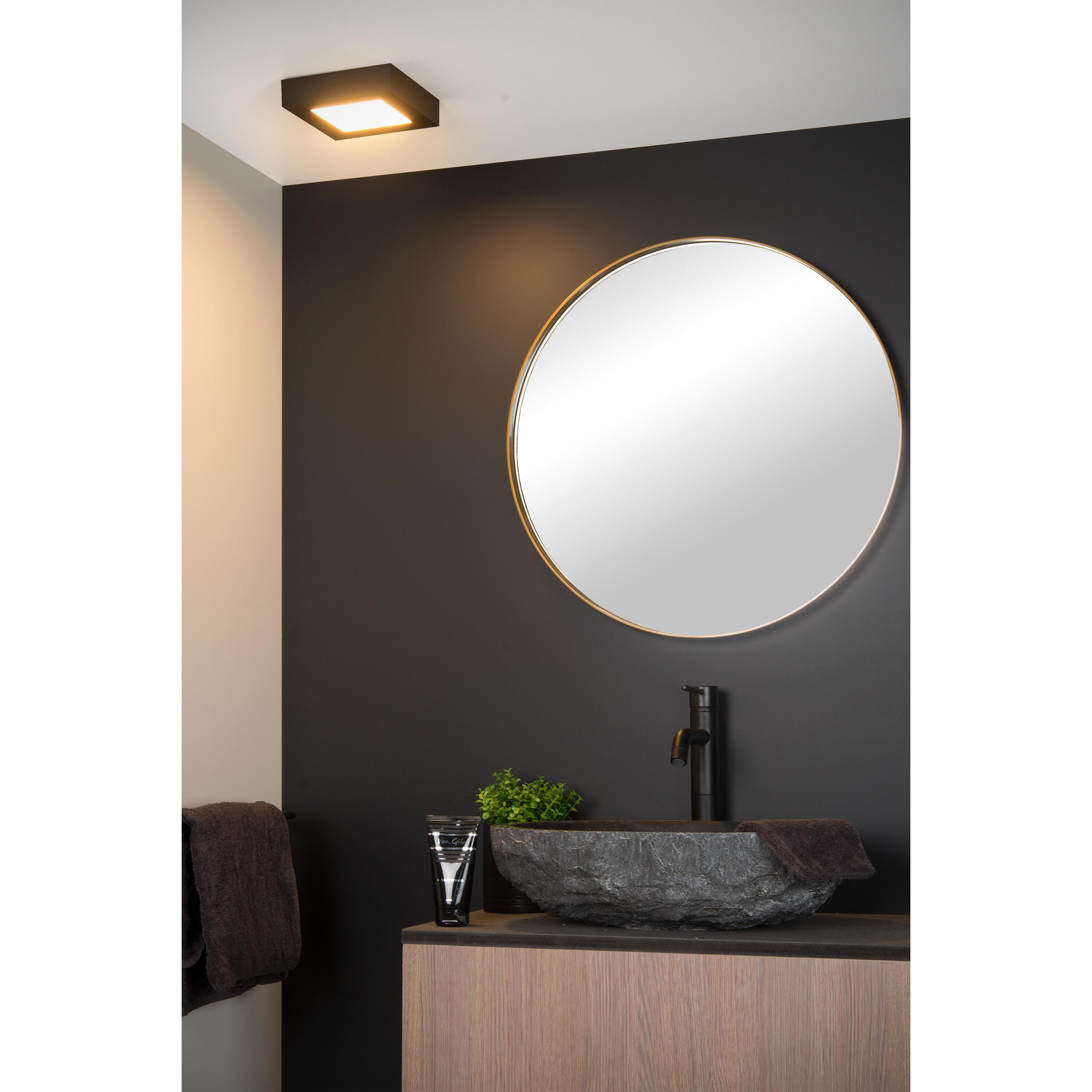 Brice 17 plafondlamp LED badkamer IP44 vierkant wit