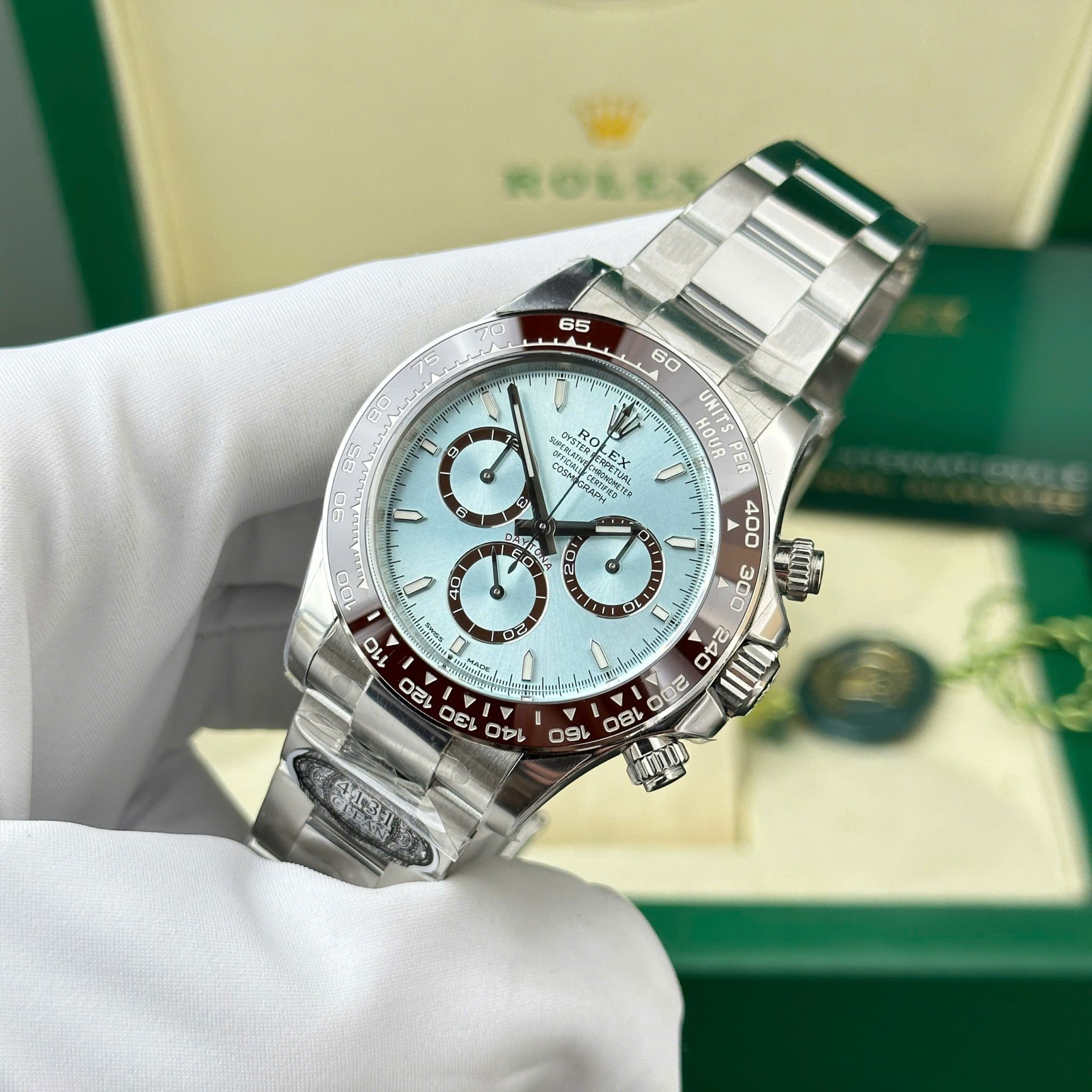 Rolex Daytona 126506 904L Steel Ice Blue Dial 40mm Oyster Super Clone