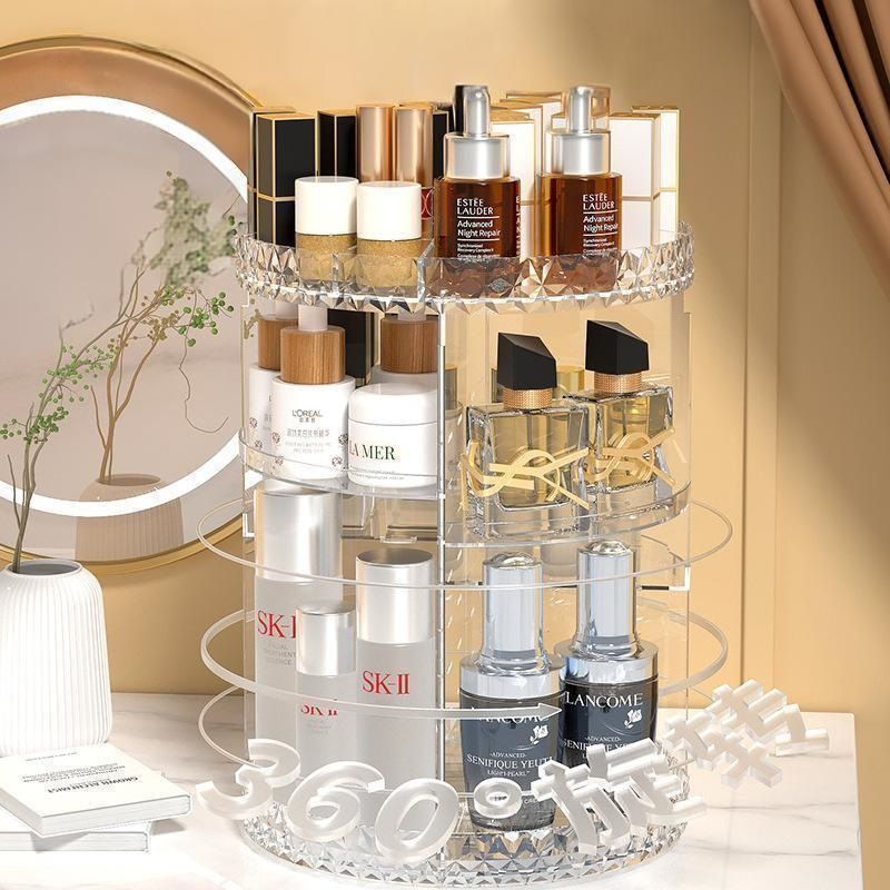 Almineez Makeup Organiser 360° Rotating Beauty Organiser Storage