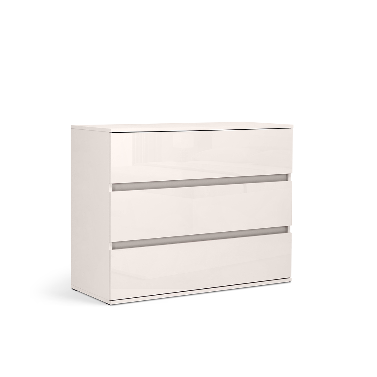 Komoda 85x110 3 szuflady kaszmir połysk