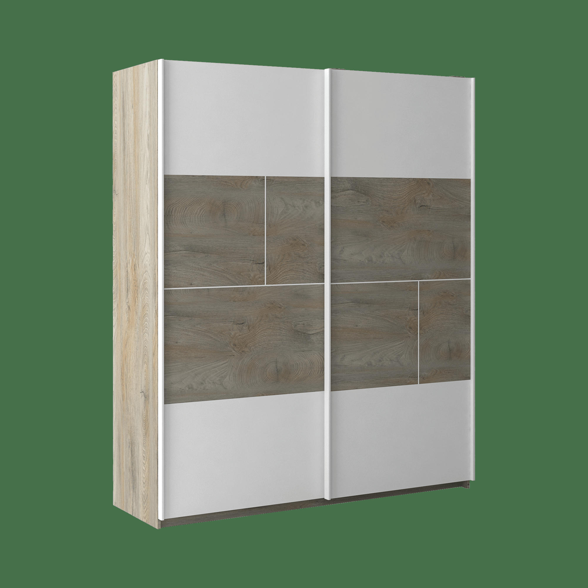 SANDRA - Armoire 2 portes effet bois