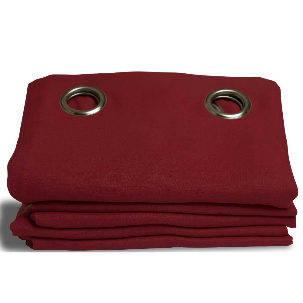 - Rideau occultant rouge 140 x 260