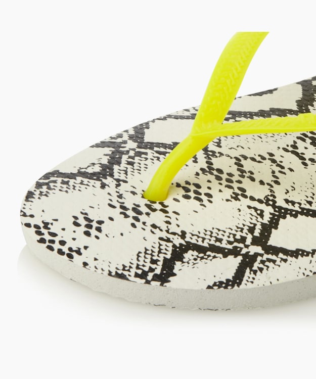 Animal Print Flip Flops White - Havaianas Slim Animal Print Flip Flops