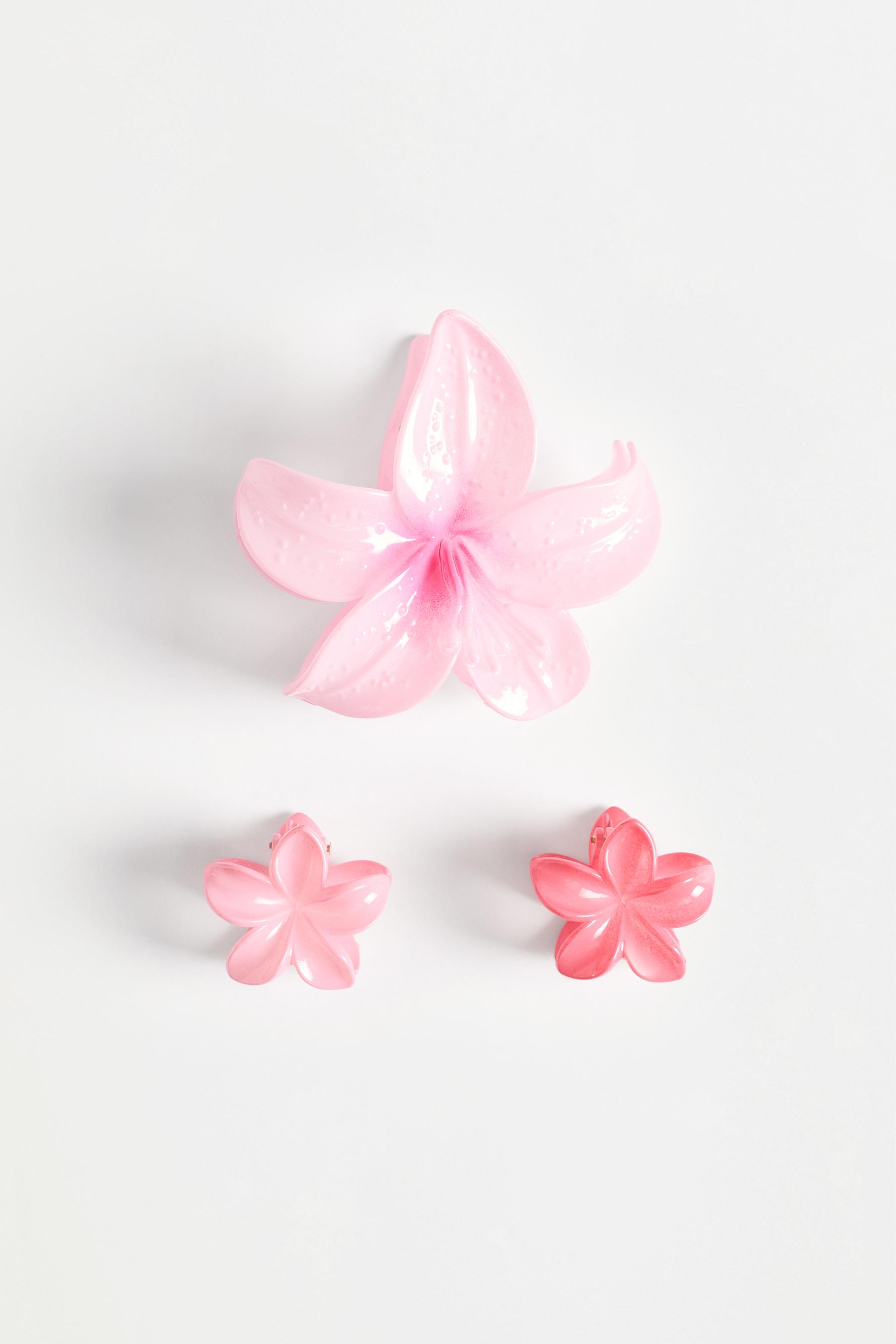 Pinzas pelo flor (Pack 3)