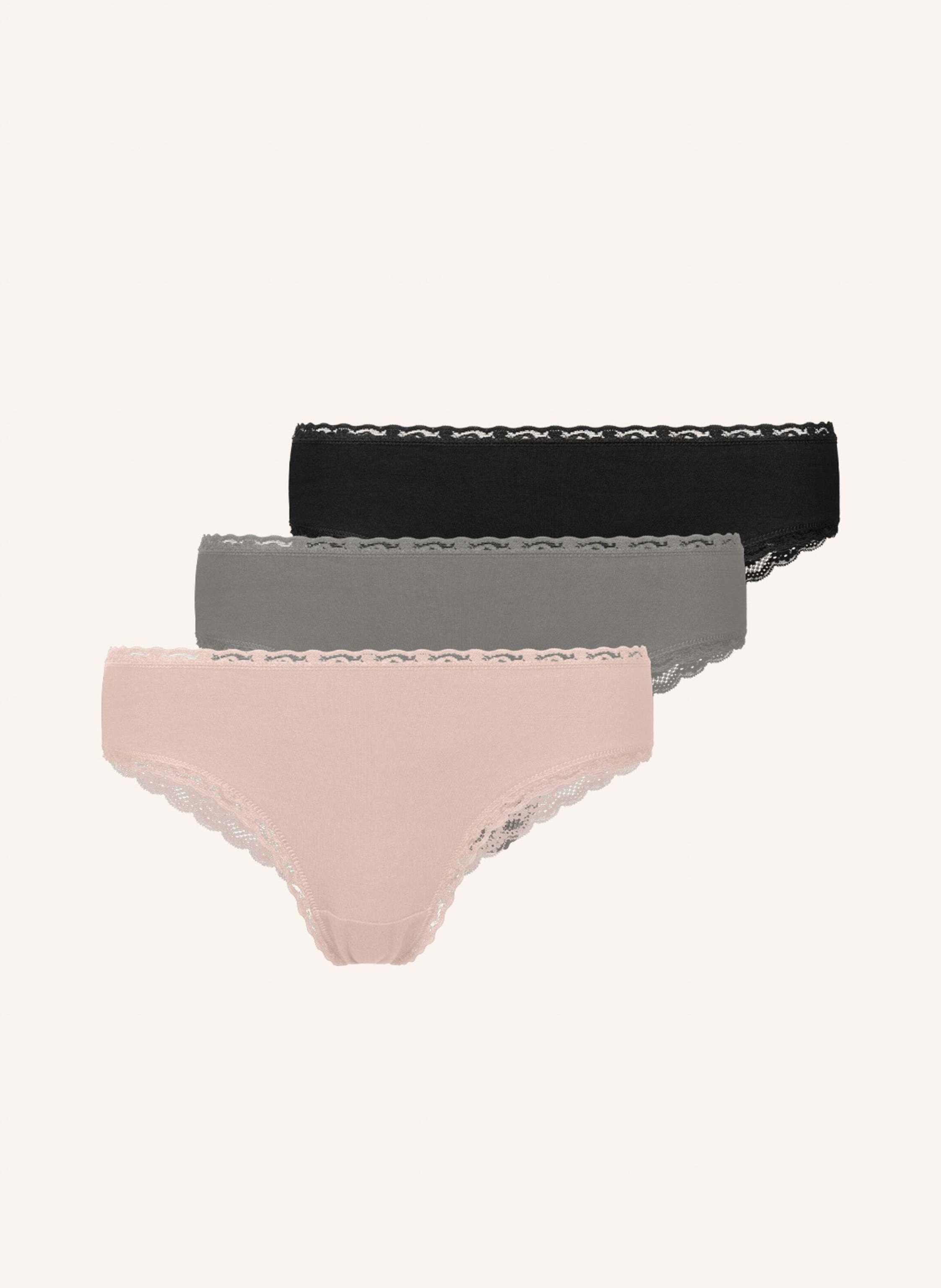 SNOCKS 3er-Pack Brazilian Slips mit Spitze