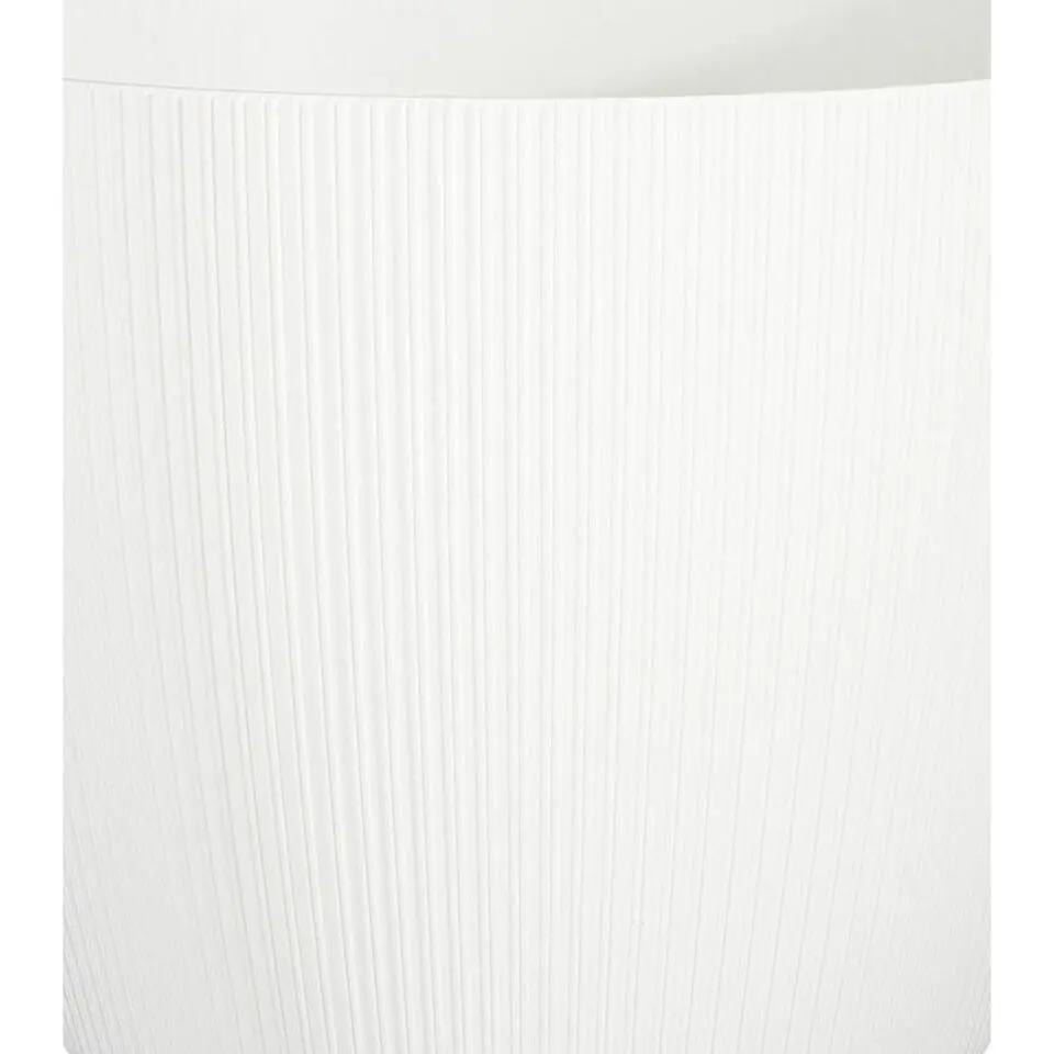 Mica Decorations Plantenpot - keramiek - mat wit - D11/H9 cm