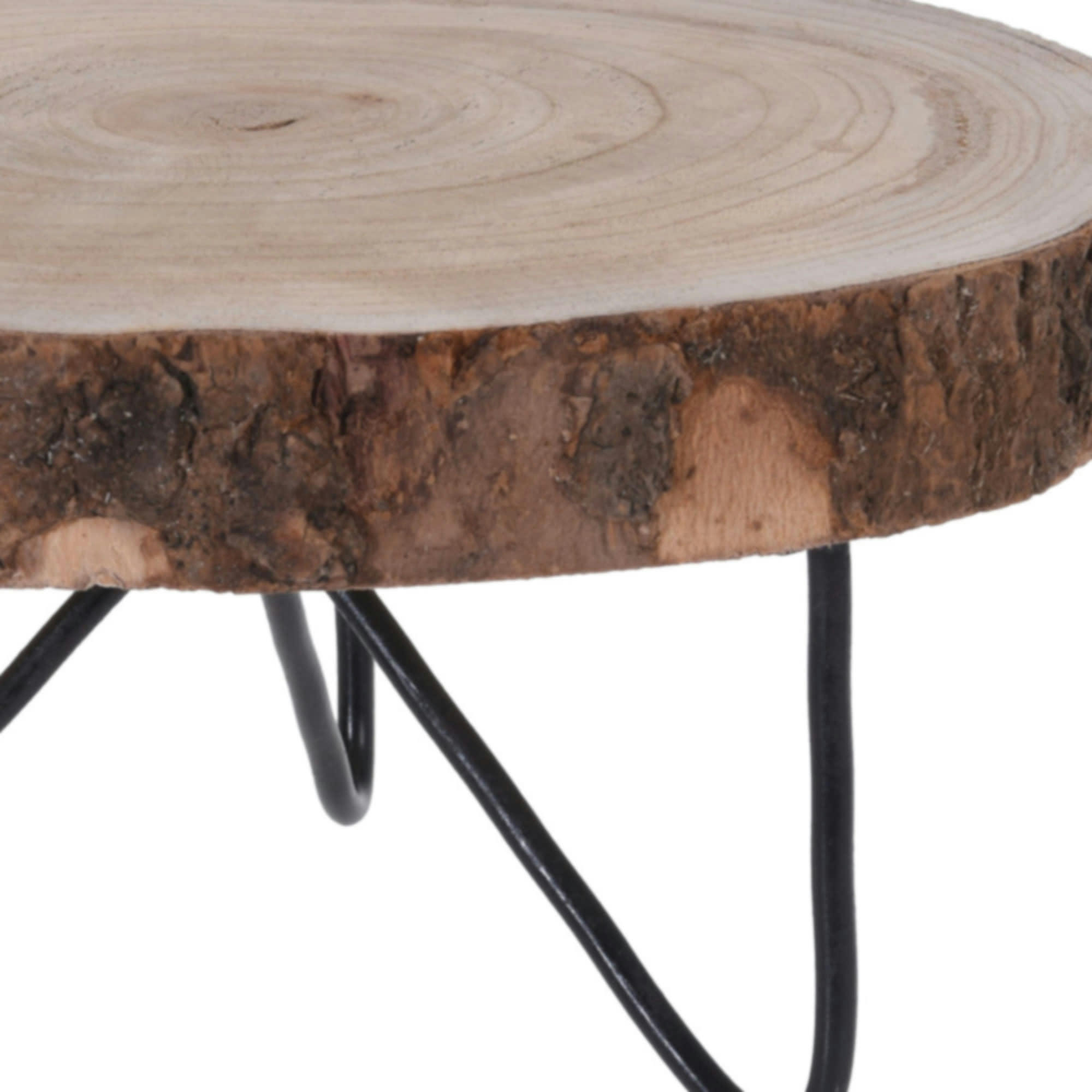 - Support pot plante bois et métal - 30x30x30cm