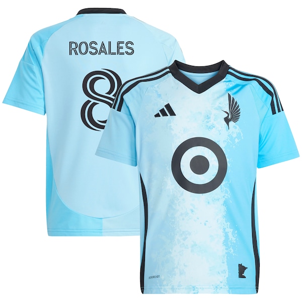 Joseph Rosales Minnesota United FC adidas Youth 2025 CONVERGENCE Replica Player Jersey - Blue