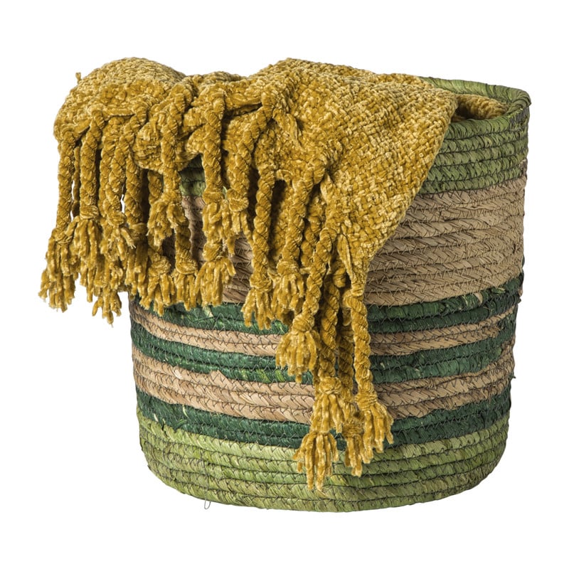 Mand streep groot - groen - &Oslash;28x28 cm