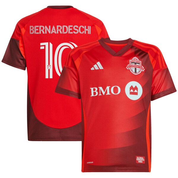 Federico Bernardeschi Toronto FC adidas Youth 2025 Club Kit Replica Player Jersey - Red